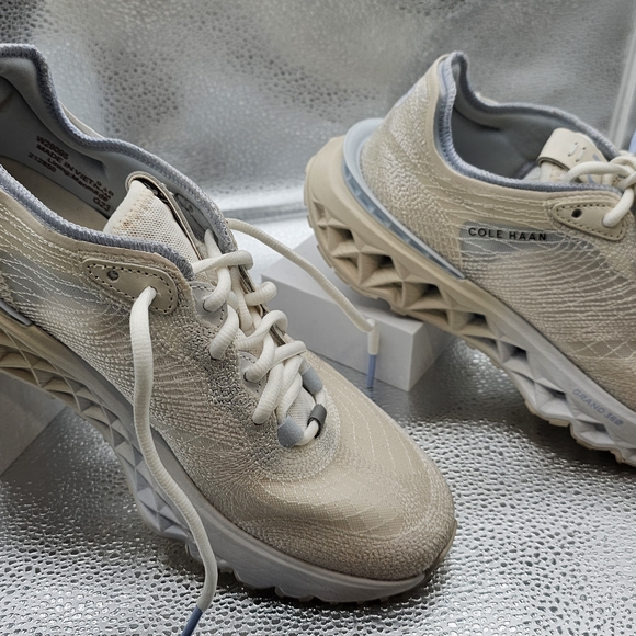 Cole Haan Beige and Gray Sneakers